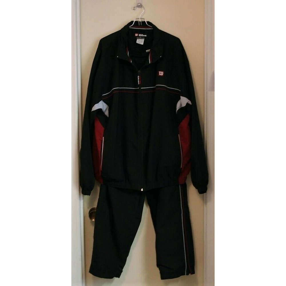 Wilson Warm Up Suit Men's XL 2 Piece Track & Field Tennis Running Walking PreOwn